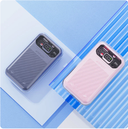 מטען נייד (סוללת גיבוי) 20000mAh לטעינה מהירה בסטייל, ורוד