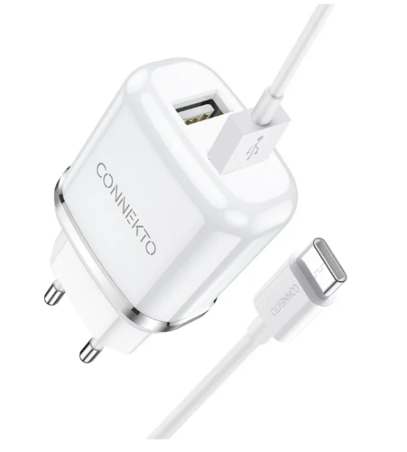 סט טעינה הכולל ראש מטען מהיר 2 יציאות USB-A וכבל USB-A ל-USB-C