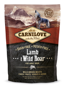 קרנילב מזון לכלבים כבש וחזיר בר 1.5 ק"ג Carnilove Lamb and Wild Roar קרנילאב