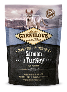 קרנילב מזון לגורים סלמון והודו 1.5 ק"ג Carnilove Salmon and Turkey קרנילאב