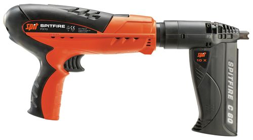 אקדח מסמרים SPIT P370 C60 בטכנולוגיית תחמיש עם כוח הלימה 320J, מחסנית למסמרים 15-60 מ