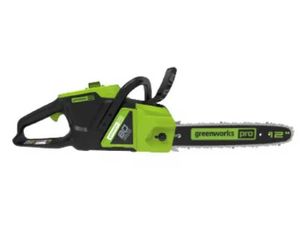 מסור שרשרת נטען בראשלס להב "12 (גוף בלבד) GREENWORKS 99564 80V PRO