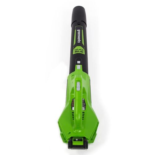 מפוח עלים GREENWORKS GEN2 24V דגם 99506-9 קומפקטי וקל משקל עם בקרת מהירות כפולה לשימוש ביתי