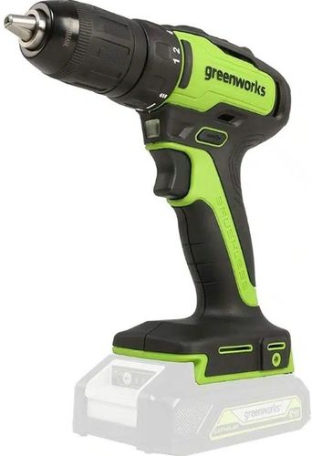 מקדחה/מברגה GREENWORKS 24V Brushless דגם 99575/6 עם מומנט 35Nm, 2 מהירויות ואחיזה ארגונומית