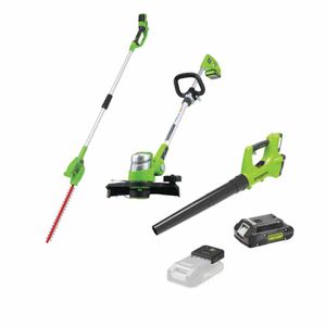ערכת גינון קומפקטית חשמלית QUICK DELUXE סט מלא - 24V GREENWORKS