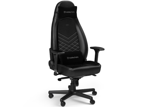 כיסא גיימינג ומנהלים Noblechairs ICON שחור/לבן פלטינום