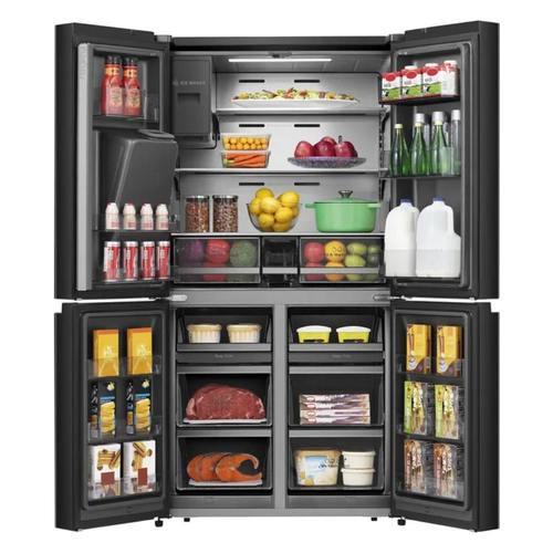 מקרר 4 דלתות 584 ליטר Hisense RQ760N4SBFE נירוסטה מושחרת