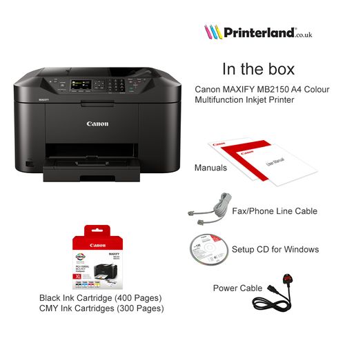 מדפסת הזרקת דיו משולבת Canon Maxify Mb2150