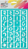 שבלונה/ סטנסיל אותיות רב פעמי/ אותיות גדולות