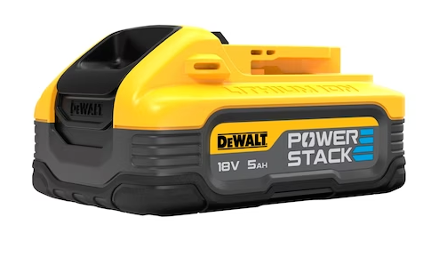 סוללה 18V/20V הספק 5AH מסדרת POWER STACK DCBP518 / DCBP520 DeWALT