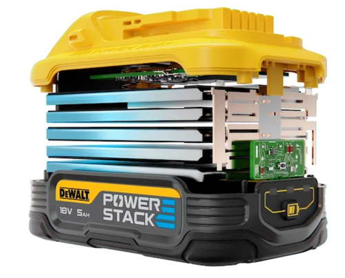 סוללה 18V/20V הספק 5AH מסדרת POWER STACK DCBP518 / DCBP520 DeWALT