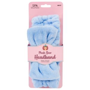 PLUSH BOW HEADBAND (LIGHT BLUE)