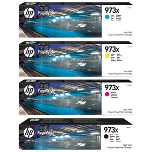 סט 4 ראש דיו מקוריים HP 973X 