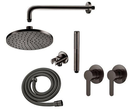 סט אביזרי רחצה 801823 שחור מוברש חמת 