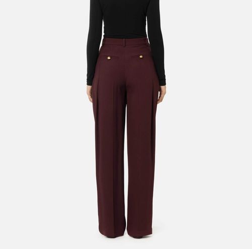 Straight enver satin trousers with double darts