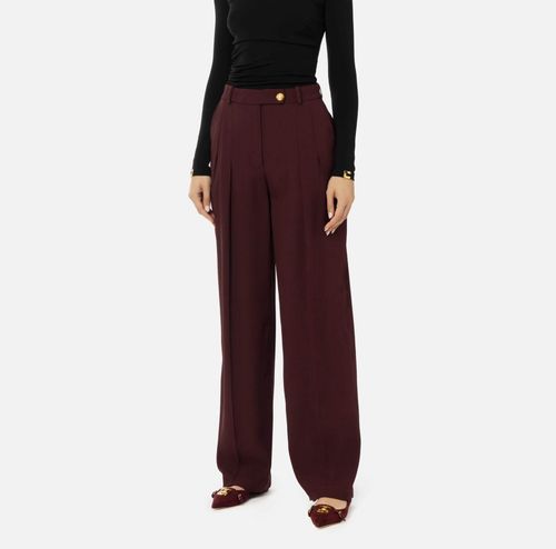 Straight enver satin trousers with double darts