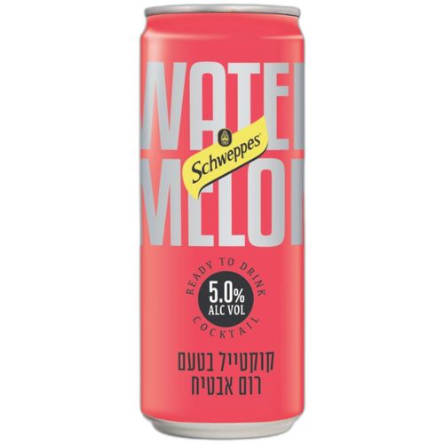 שוופס קוקטייל רום אבטיח פחית - 330 מ