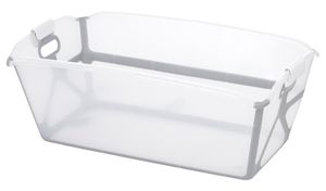 אמבטיה מתקפלת ENJOY עם מנגנון נעילה ופקק ריקון - אפור