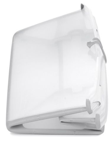 אמבטיה מתקפלת ENJOY עם מנגנון נעילה ופקק ריקון - אפור