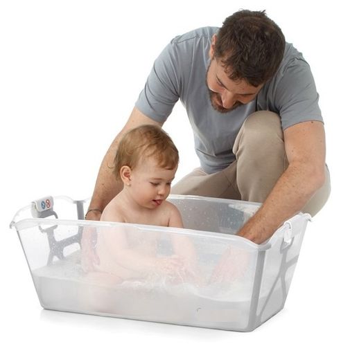 אמבטיה מתקפלת ENJOY עם מנגנון נעילה ופקק ריקון - טורקיז