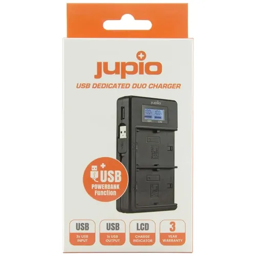 מטען כפול USB לסוללות פוג'י (Jupio NP-W126(S