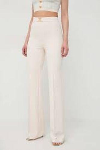 Straight trousers in technical fabric with horsebit