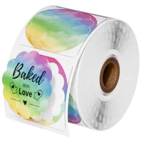 5 יחידות מדבקה מבריקה עגולה 2 אינץ 500 יח’ 