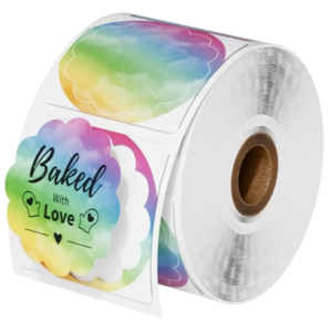 מדבקה מבריקה עגולה 2 אינץ 500 יח’ 