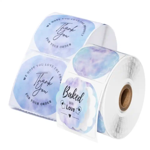 5 יחידות מדבקה מבריקה עגולה 2 אינץ 500 יח’ 