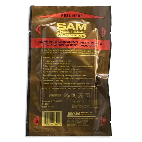 חבישה לפציעת חזה חודרת - CHEST SEAL
