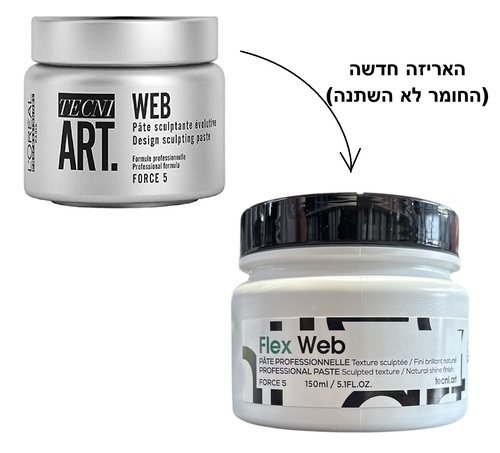 קרם אולטרה סיבי לעיצוב השיער  - LOREAL TECNI FLEX WEB