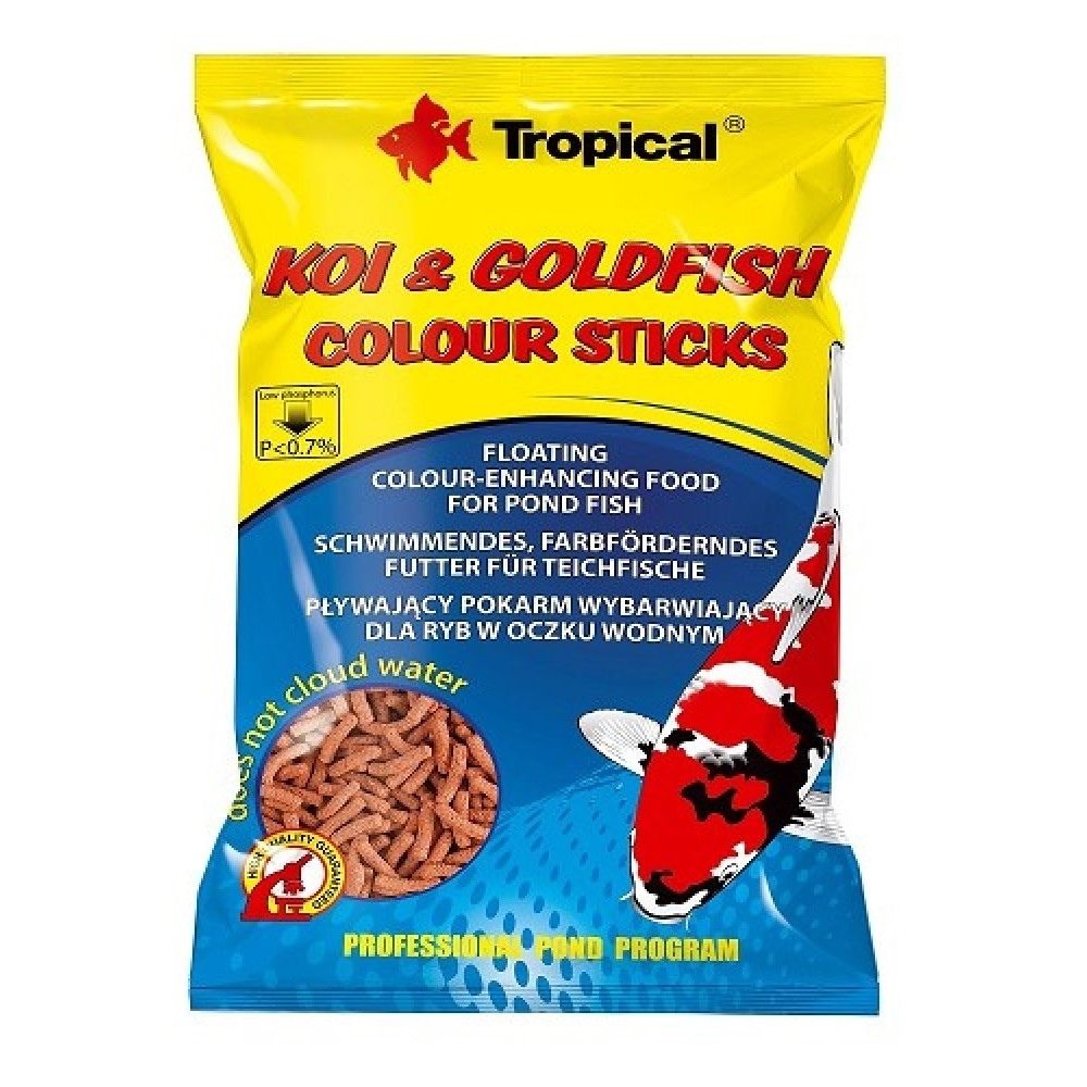 קוי גולדפיד סטיקס 90 גרם Koi & Goldfish Colour Sticks