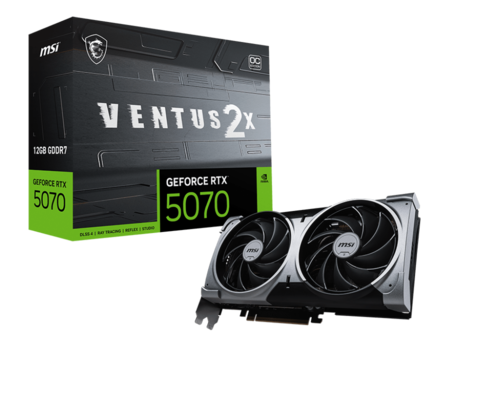 כרטיס מסך MSI  RTX 5070 12G VENTUS 2X OC 