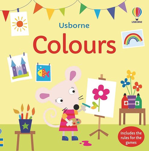 ערכת משחק לוטו התאמת צבעים Usborne עם לוחות וכרטיסים