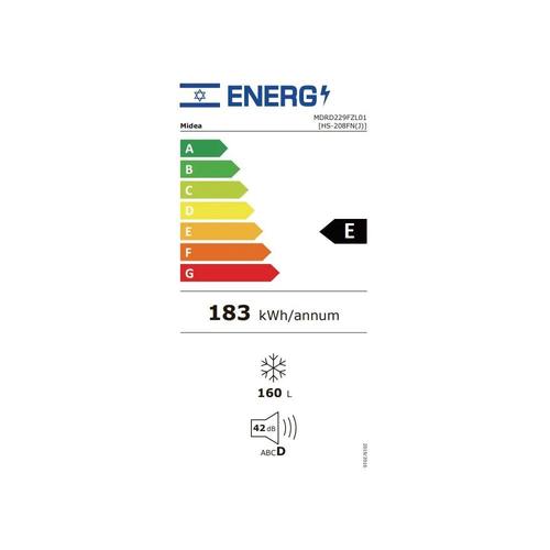 מקפיא 5 תאים 160 ליטר Midea MDRD229FZL01 6370 DF לבן