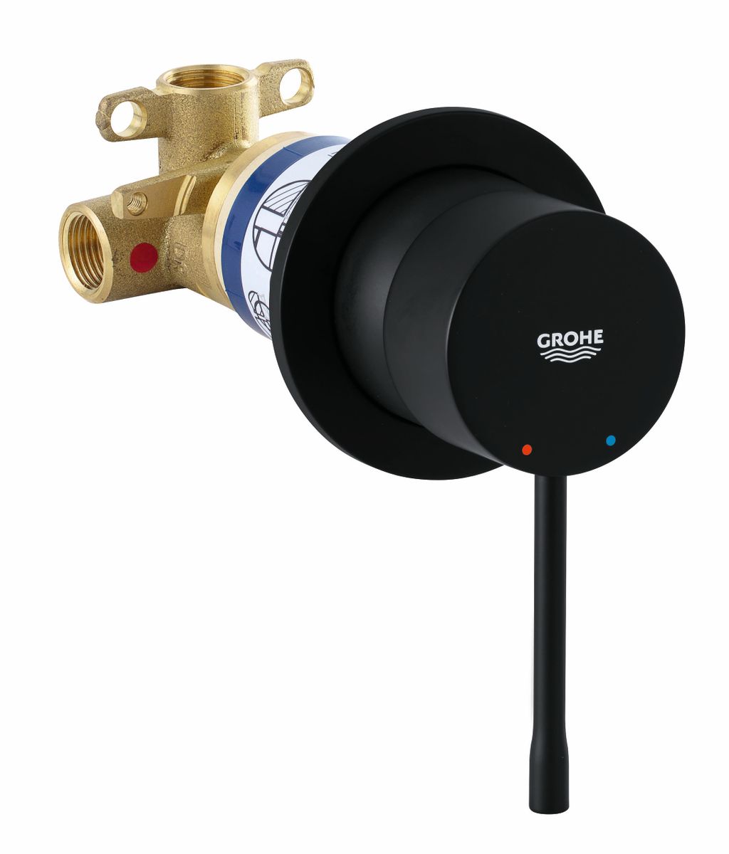 אינטרפוץ גרואה 3 דרך 29197KF0 קומפלט GROHE NEW ESSENCE גרפיט מוברש