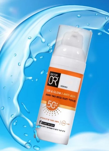 קרם הגנה מינרלי אנטי אייג'ינג Doctor Or SUN & GLOW +50SPF