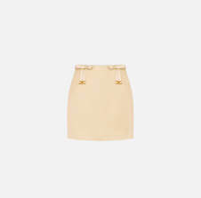 Satin miniskirt with bows‏
