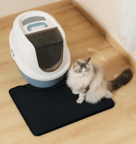 אמ-פטס M-Pets לחתול שטיח פטנט מלבני לרוחב בצבע שחור