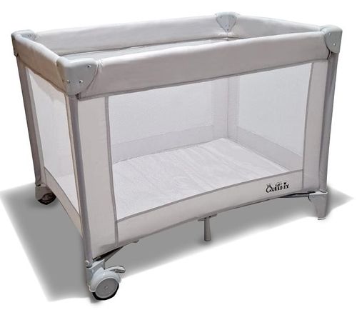 לול קמפינג / מיטה ניידת טופז QUICK FOLD לתינוק עם קיפול ופתיחה ביד אחת - אפור