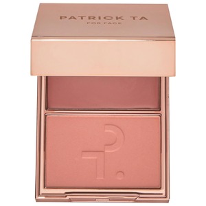 פלטת דו סמקים קרמי ופודרה של פטריק טא Major Headlines Double-Take Crème & Powder Blush Duo