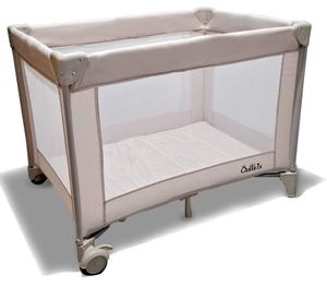 לול קמפינג / מיטה ניידת טופז QUICK FOLD לתינוק עם קיפול ופתיחה ביד אחת - שמנת