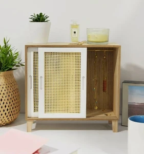 מיני שידת עץ ארגונית תכשיטים ואקססוריז Cabinet