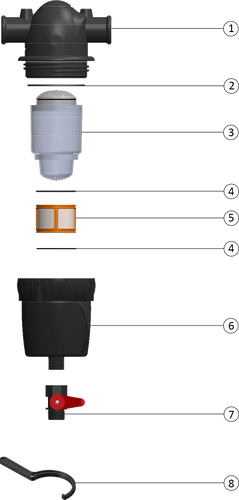 מסנן מים עמיעד קומפקט לדוד (מיני ספיר) COMPACT