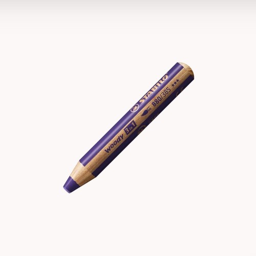 סט 6 עפרונות צבעוניים WOODY 3 IN 1