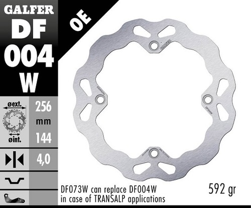 דיסק בלם GALFER DF004W לאופנוע איכות בלימה גבוהה