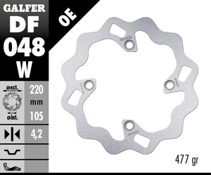 דיסק בלם גלפר - GALFER DISC DF048W
