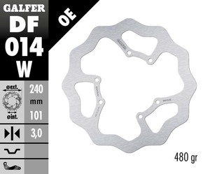 דיסק בלם גלפר - GALFER DISC DF014W