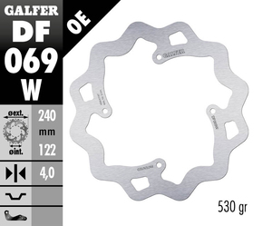 דיסק בלם גלפר - GALFER DISC DF069W