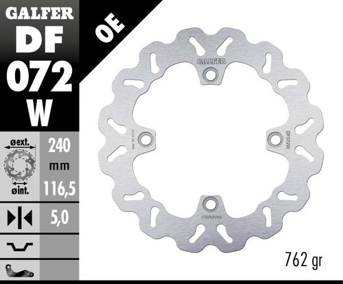 דיסק בלם GALFER DF072W לאופנוע בלימה מדויקת